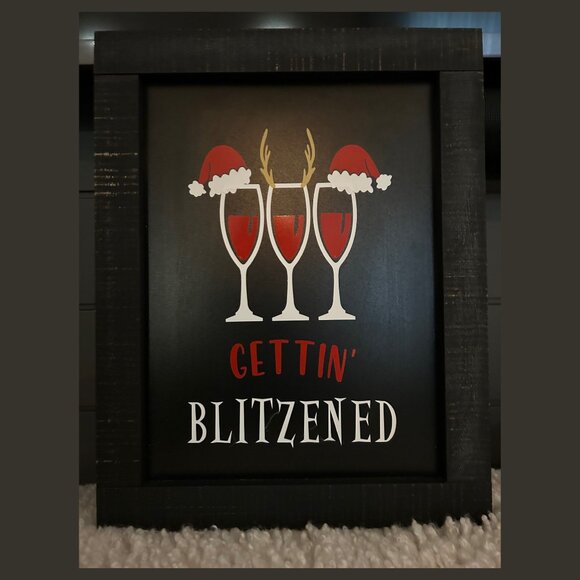 Farmhouse Chalkboard Wine Funny Handmade Sign - Picture 1 of 3